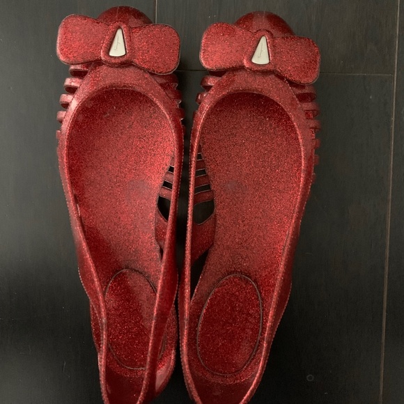 Salvatore Ferragamo Orange Jelly flats - Picture 1 of 4